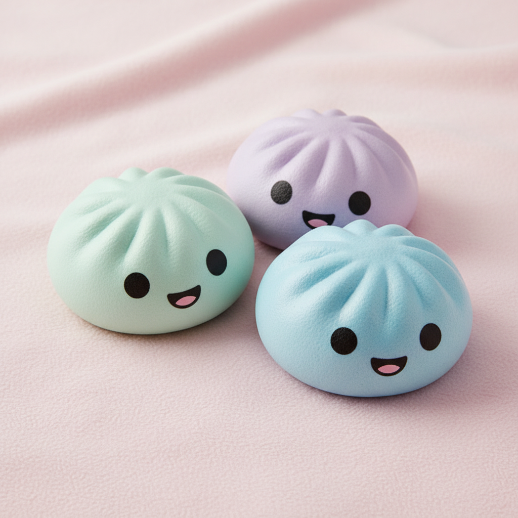 Steamed Bun Squishy Toy